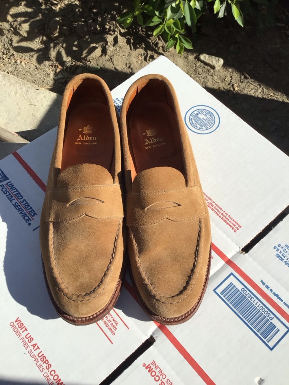 Alden used conditions suede loafers 9.5/D minimal usage - Picture 2 of 16